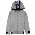 Hugo Boss Kids Zip Up Hoodie Grey