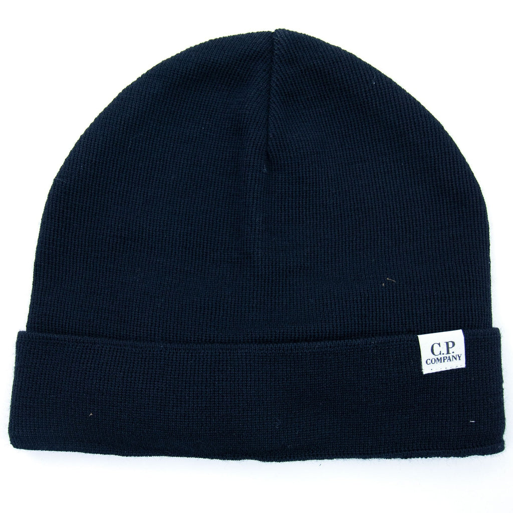 CP Company Extra Fine Merino Hat Navy 888