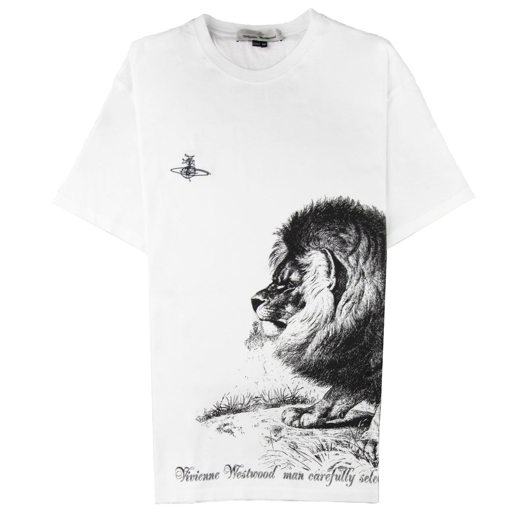 Vivienne Westwood Anglomania Lion Print T-shirt White 100