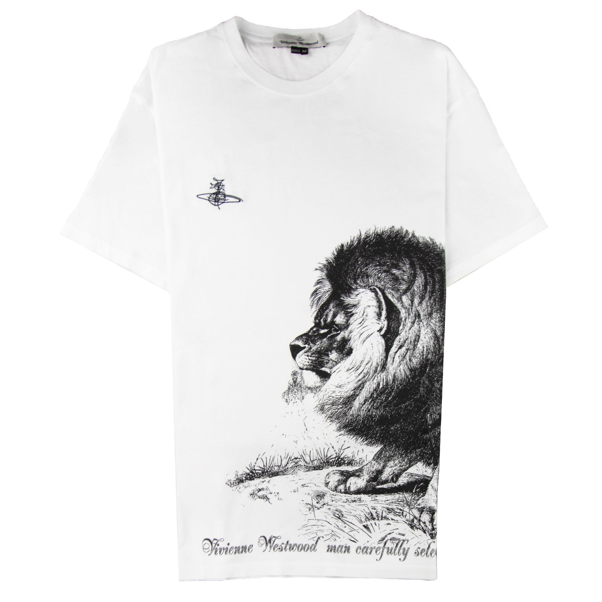 Vivienne Westwood Anglomania Lion Print T-shirt White 100