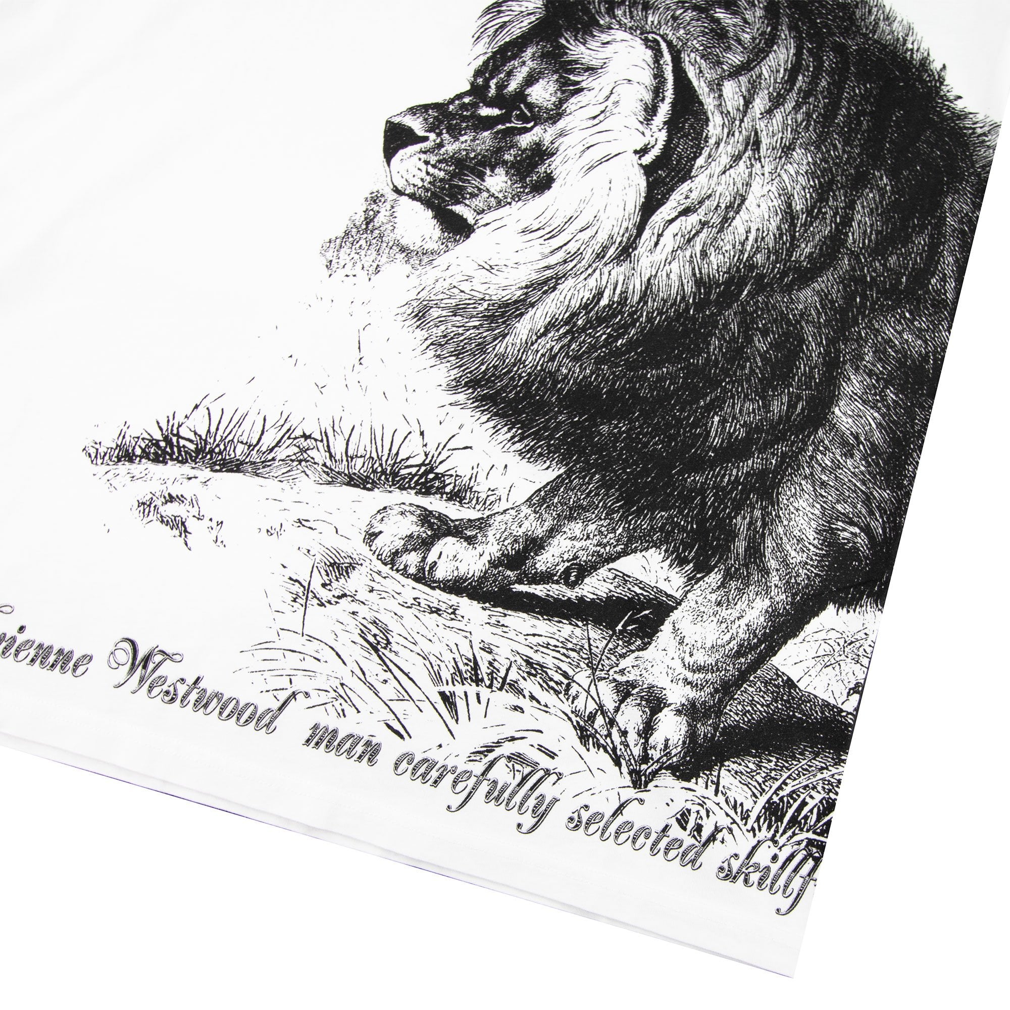 Vivienne Westwood Anglomania Lion Print T-shirt White 100