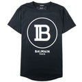Balmain Printed Balmain Paris Logo T-Shirt Black/White