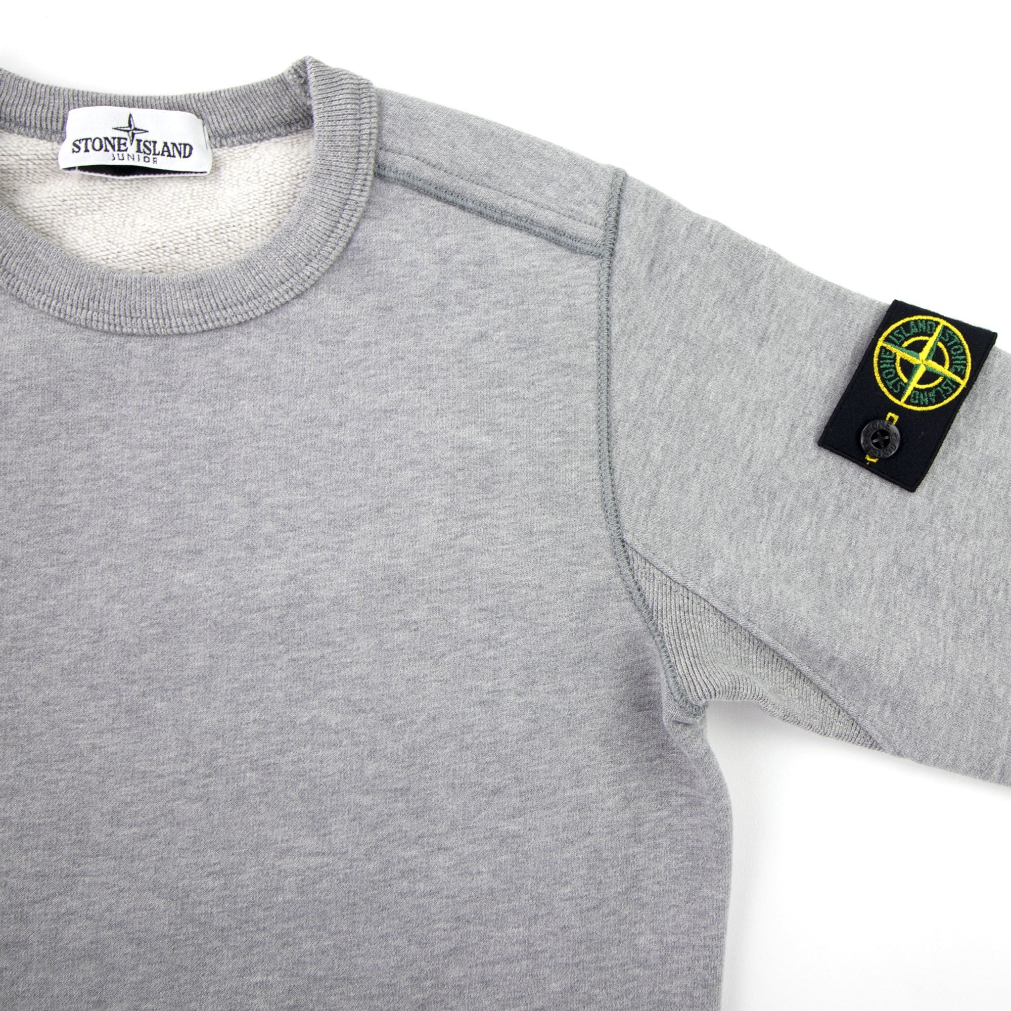 Stone Island Junior 60940 Crewneck Core Sweatshirt Grey V1064 – Onu