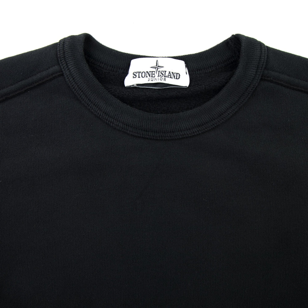Stone Island Junior 60940 Crewneck Core Sweatshirt Black V0029