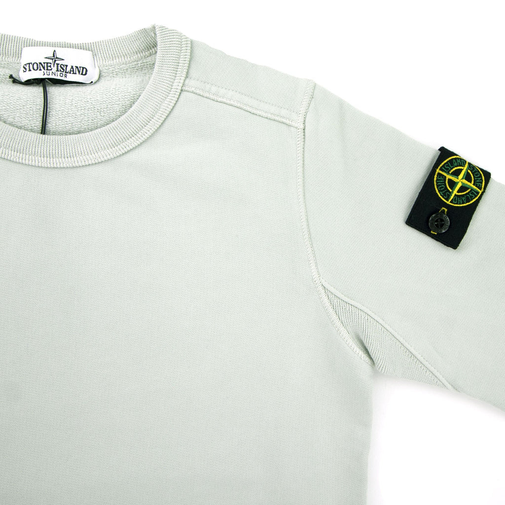 Stone Island Junior 60940 Crewneck Core Sweatshirt Light Green V0061