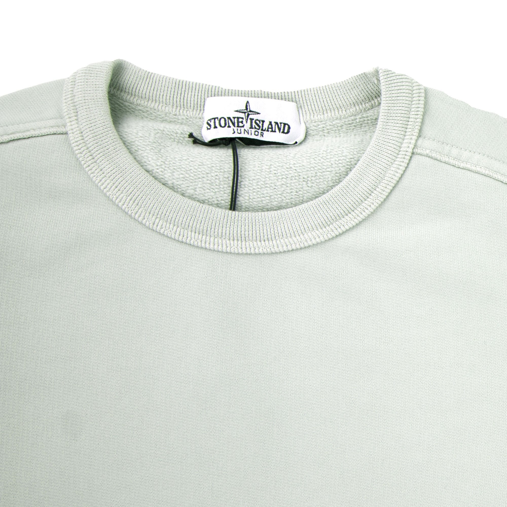 Stone Island Junior 60940 Crewneck Core Sweatshirt Light Green V0061