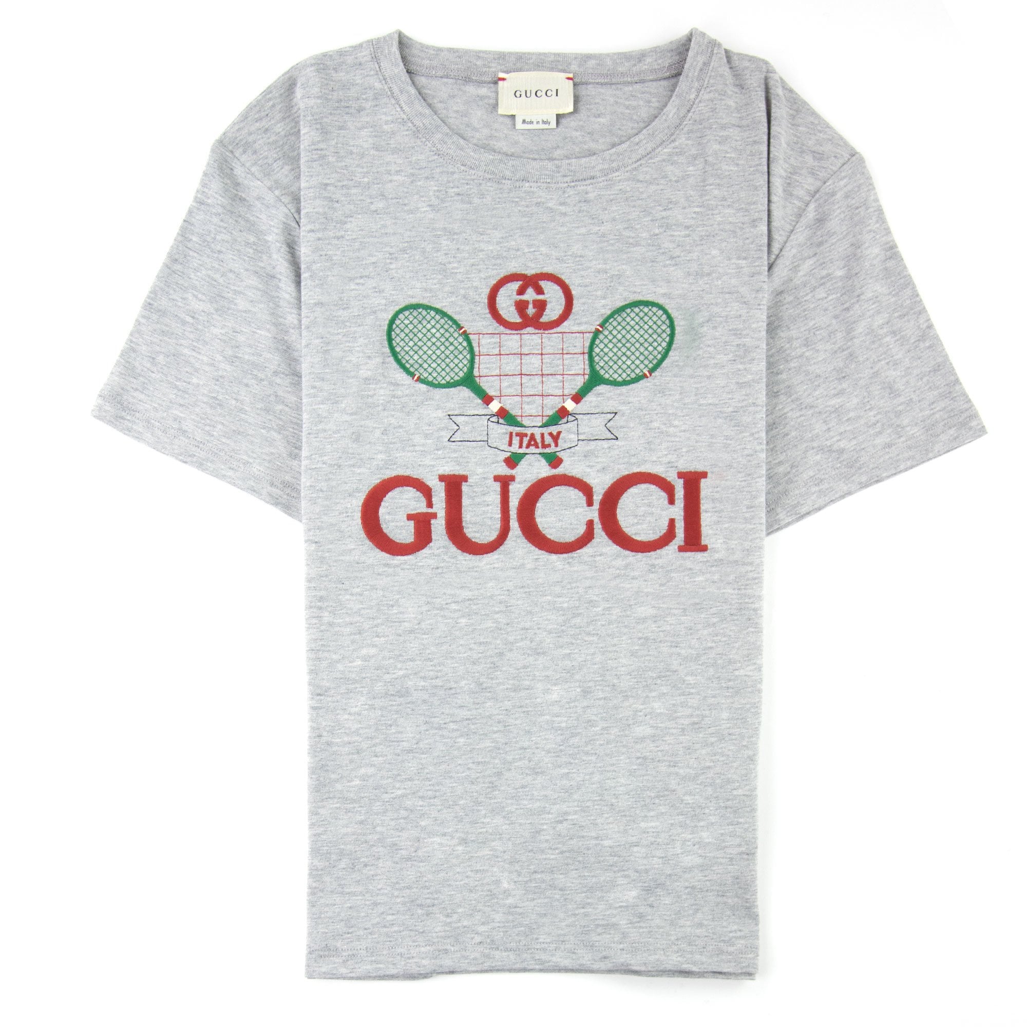 Gucci Junior Tennis Logo T-shirt Grey | ONU – Onu