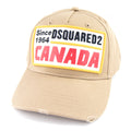 Dsquared2 Patch Embroidered Canada Baseball Cap Taupe