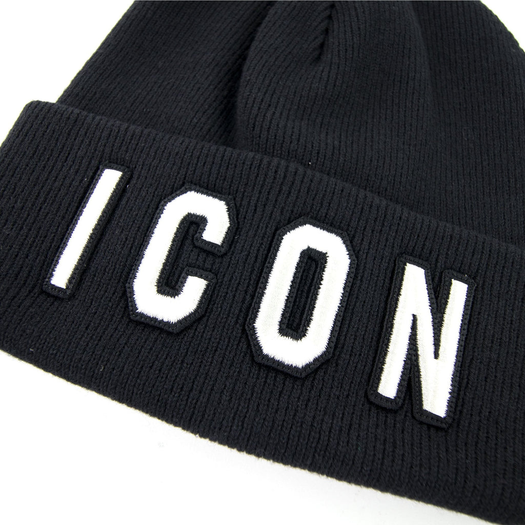 Dsquared2 Icon Beanie Hat Black/white