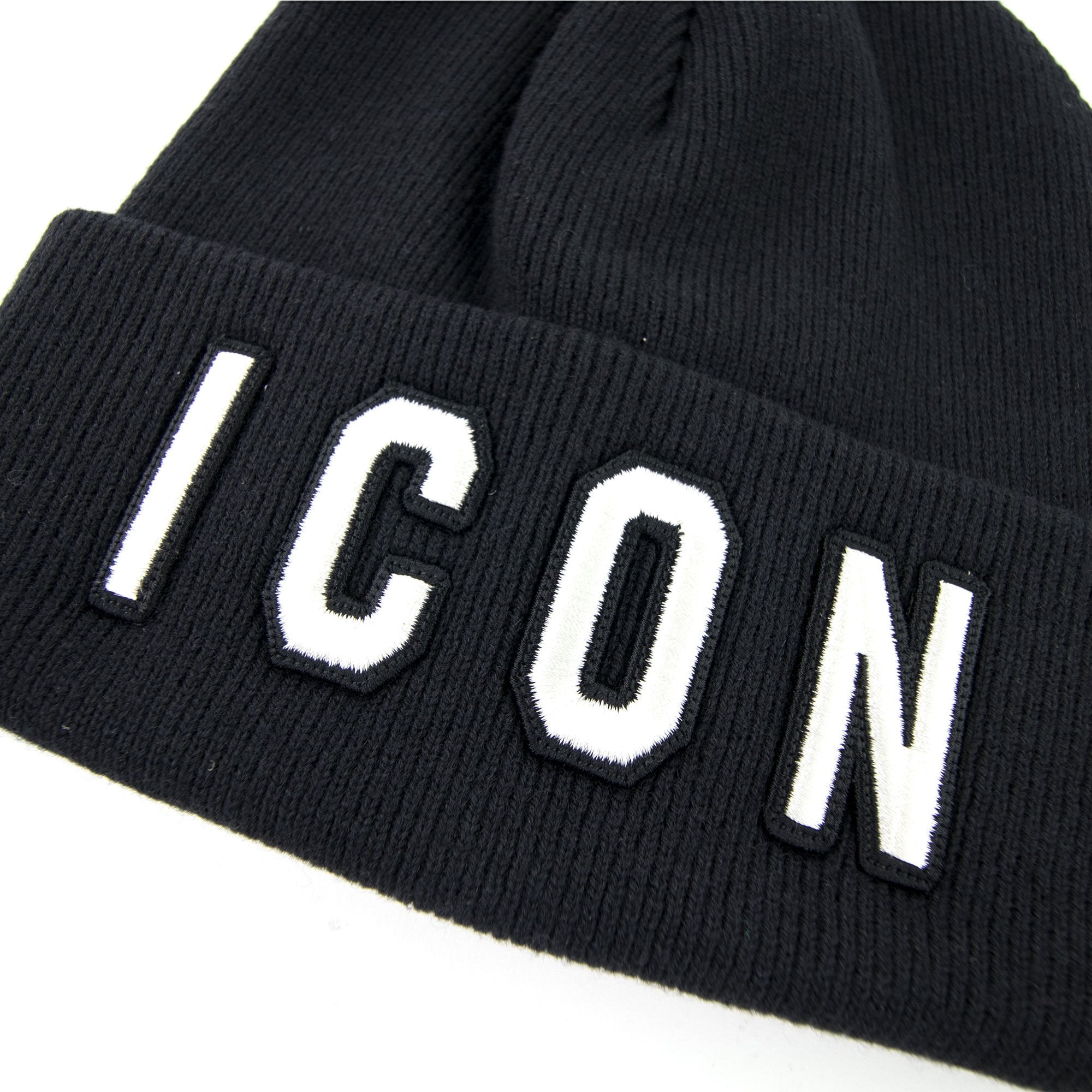 Dsquared2 Icon Beanie Hat Black/white