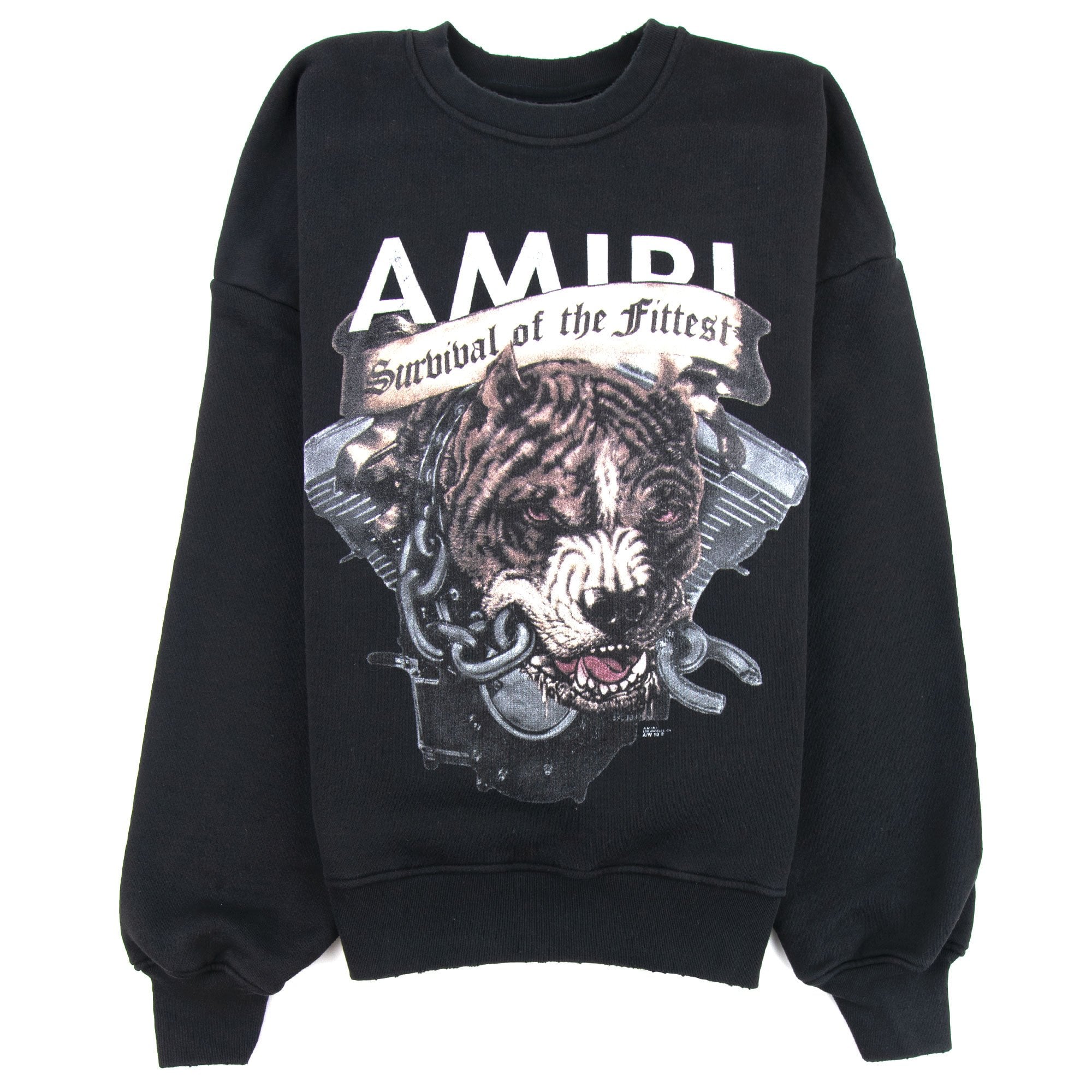 Amiri Pitbull Crew Neck Sweatshirt Black