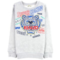 Kenzo Kids Super Tiger Cotton Sweatshirt Grey