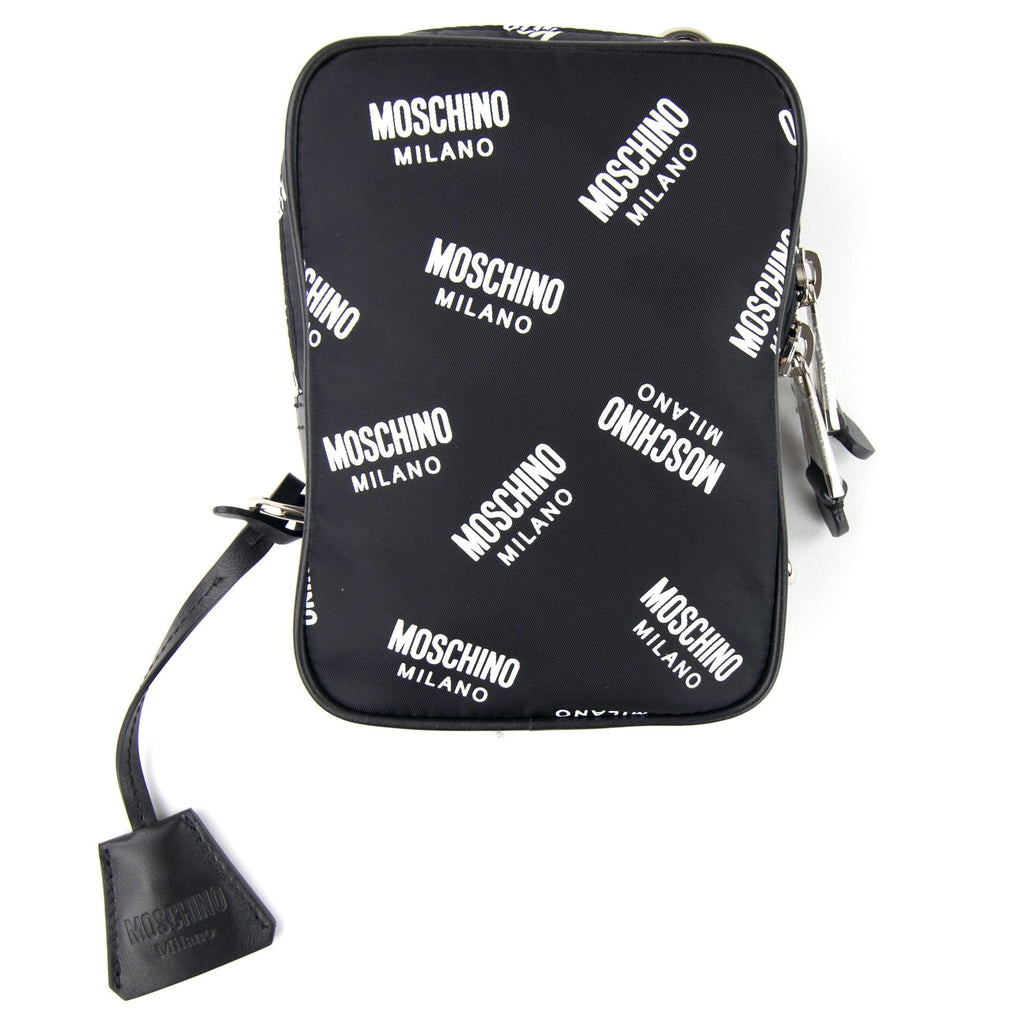 Moschino Couture All Over Print Shoulder Bag Black