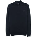 Hugo Boss Barlo Quarter Zip Lambswool Jumper Black