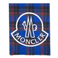 Moncler Sciarpa Plaid Scarf Blue