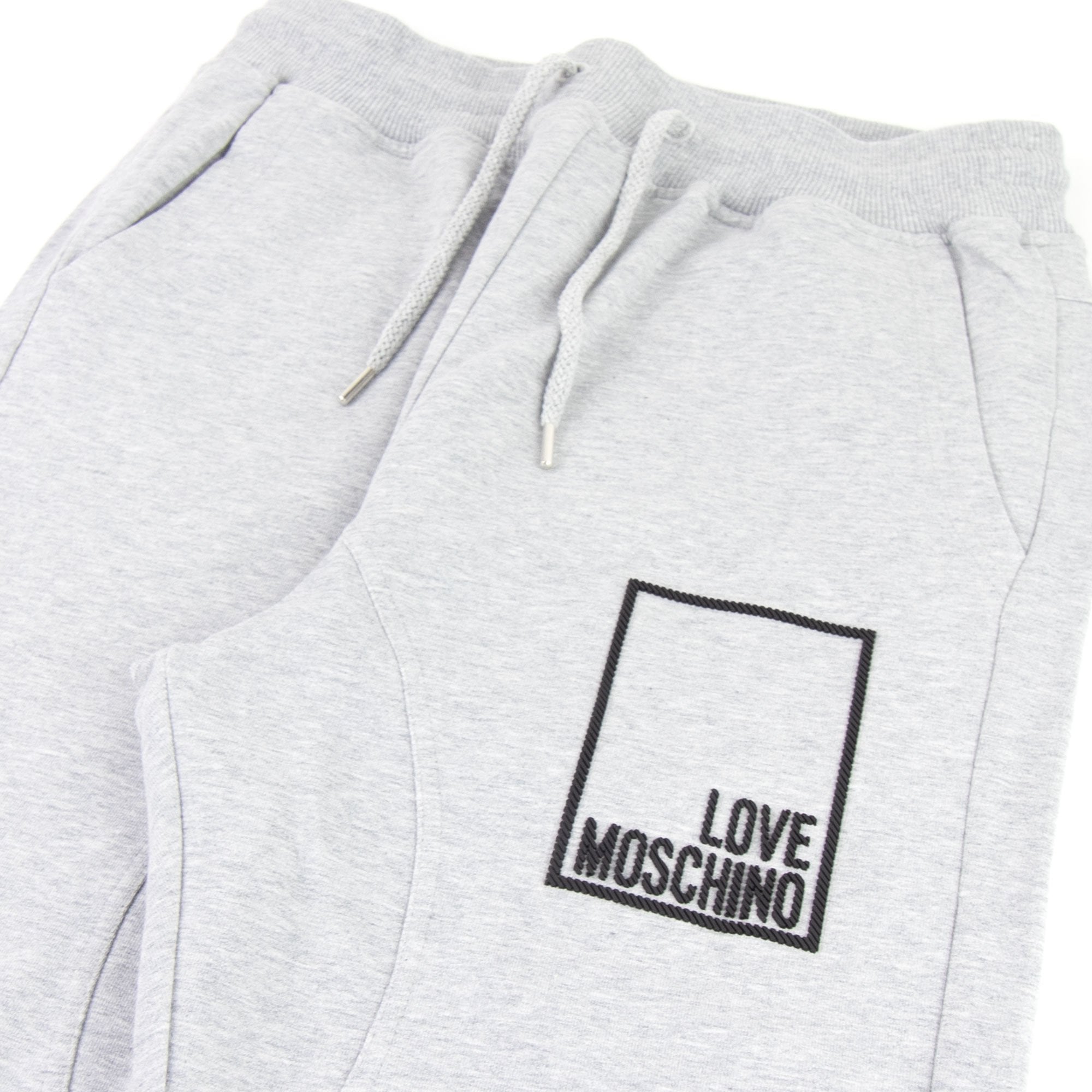 Love Moschino Box Logo Bottoms Grey Marl