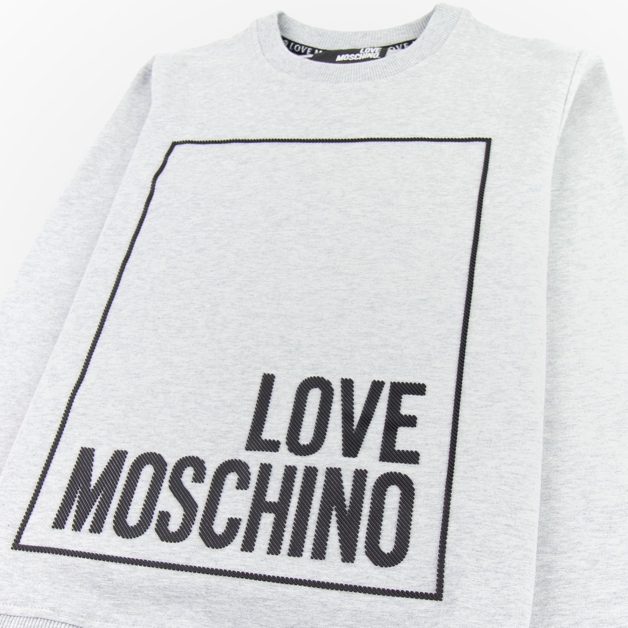 MOSCHINO - 新品LOVE MOSCHINOスウェット44 Love Moschino Box Logo Sweater Grey | ONU – Onu