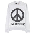 Love Moschino Grey Peace Sign Jumper