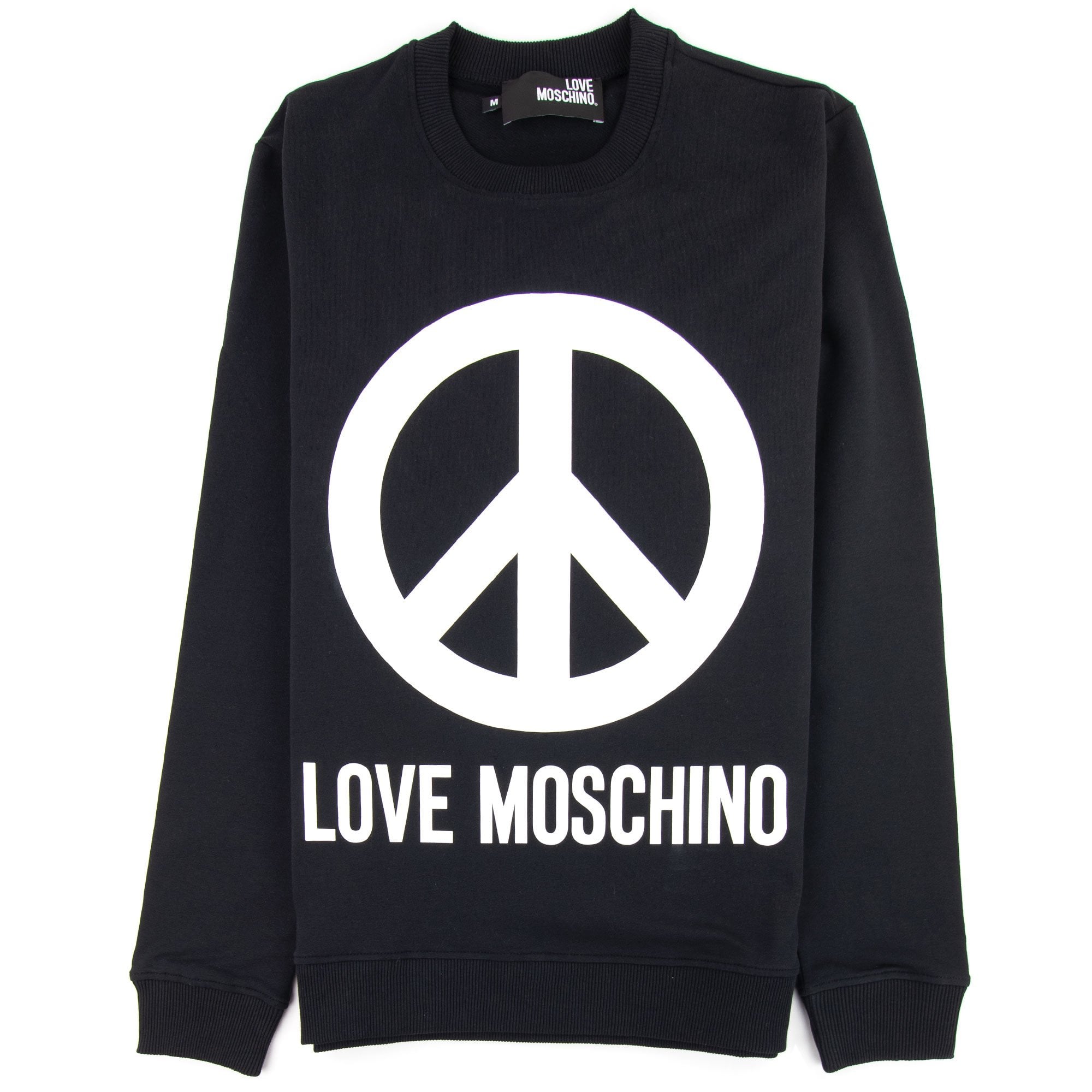 Love Moschino Black Peace Sign Jumper