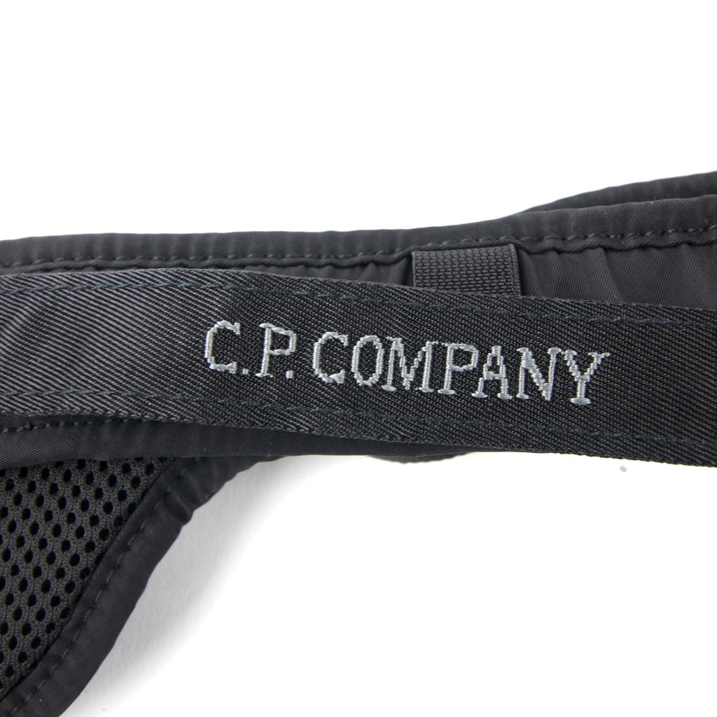 Cp Company Garment Dyed Textured Tape Pouch Belt Black 999