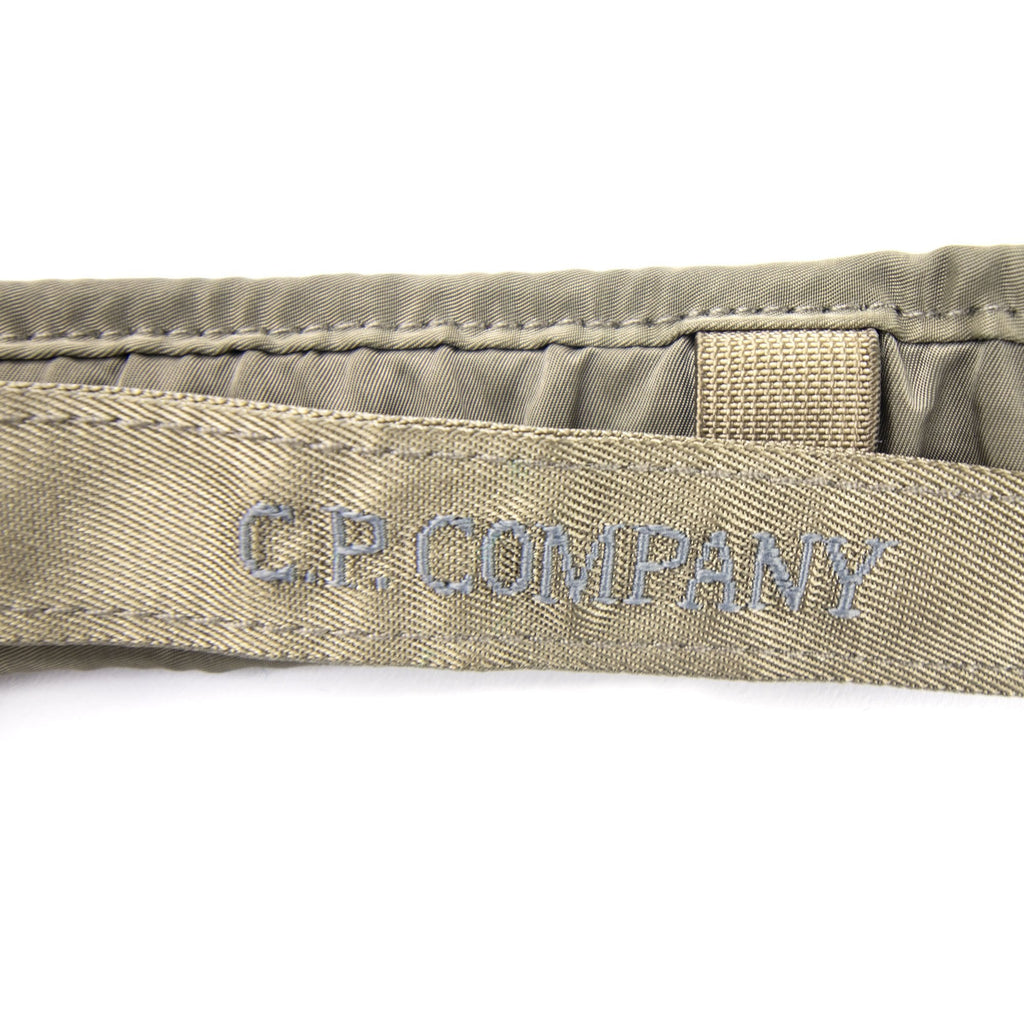 Cp Company Garment Dyed Textured Tape Pouch Belt Dusty Olive 661