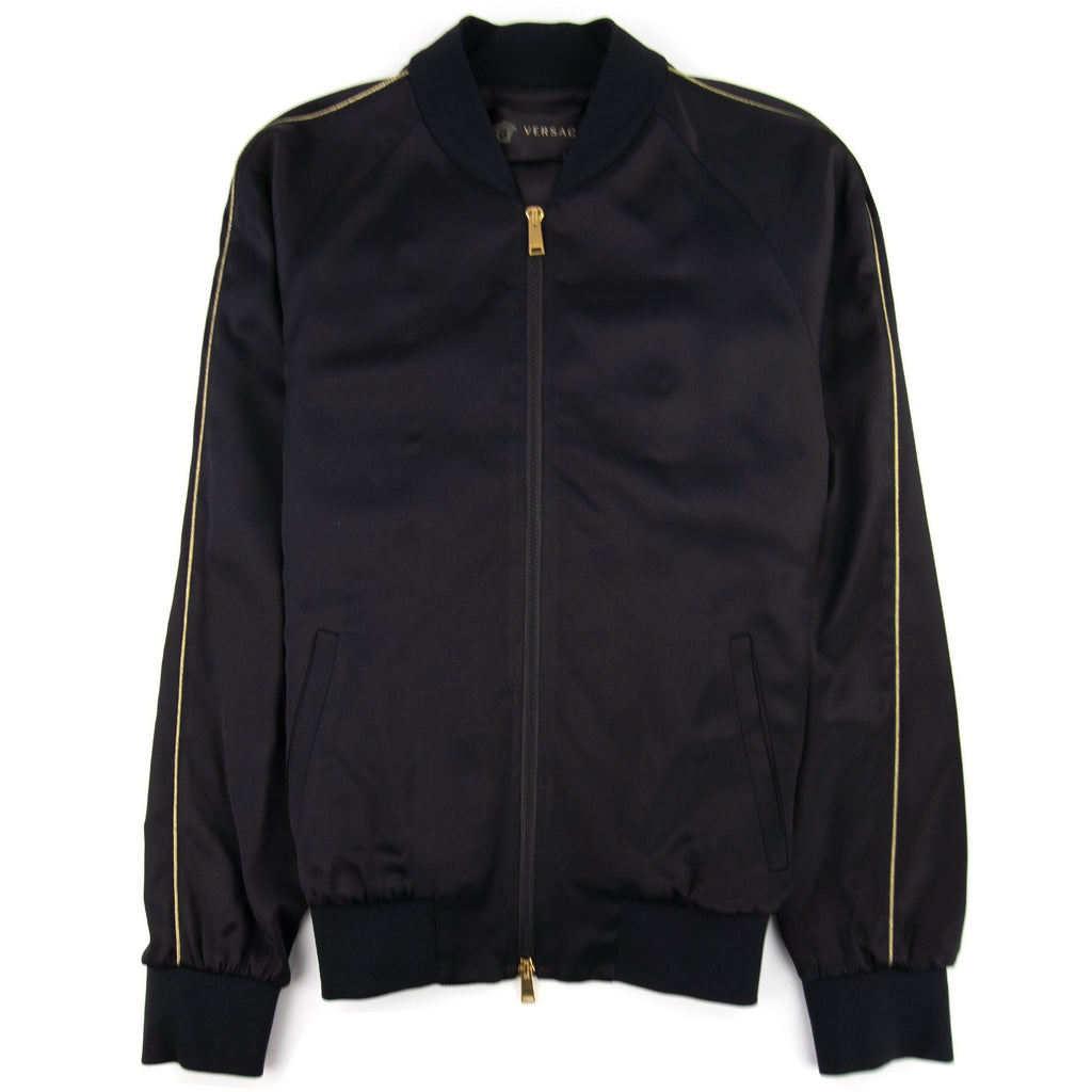Versace Medusa-Embellished Bomber Jacket Black