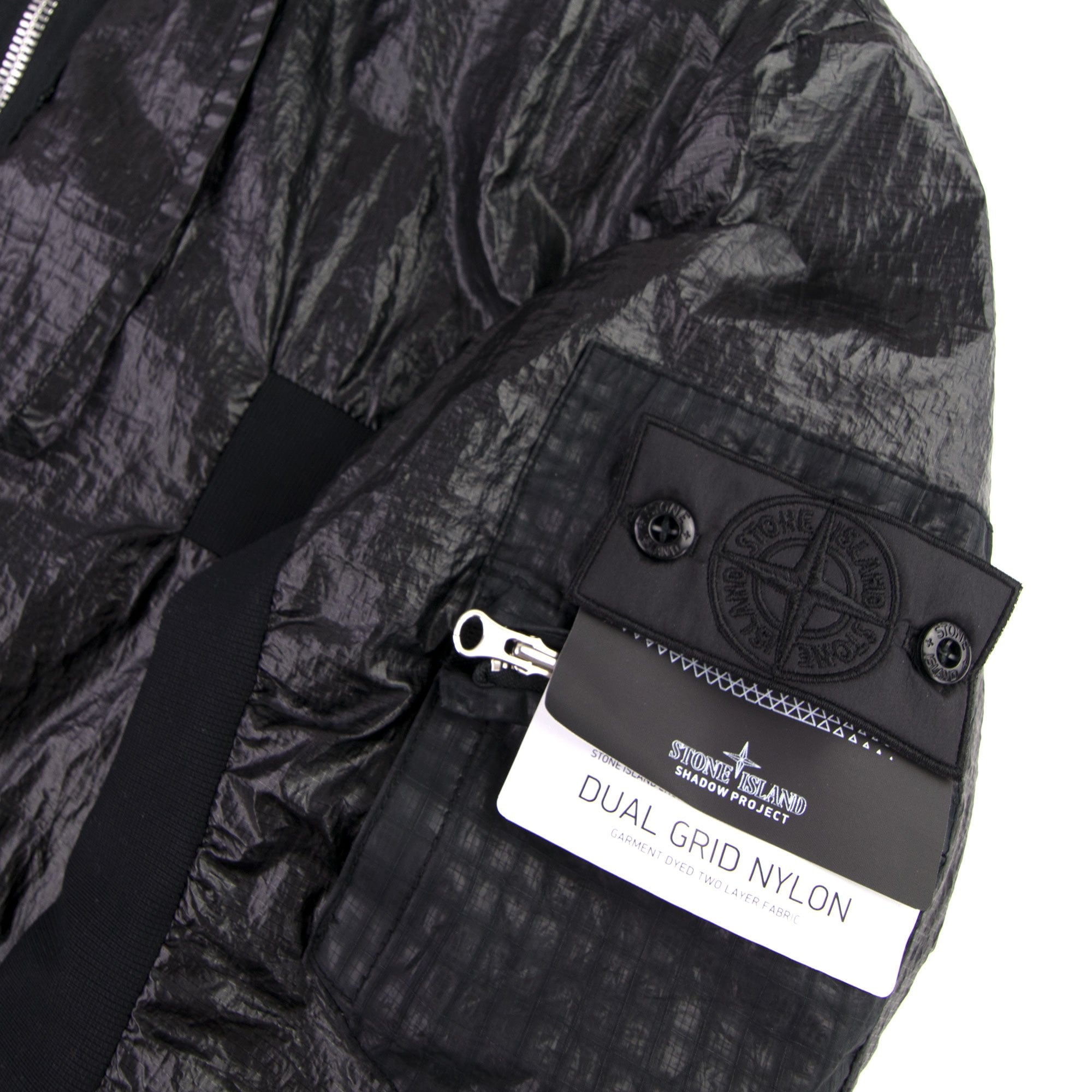Stone Island Shadow Project 40203 Dual Grid Contour Parka Black