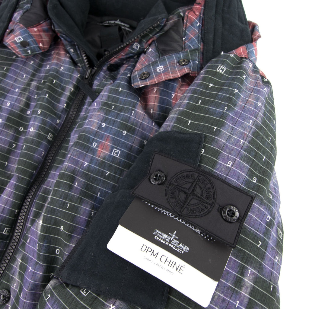 Stone Island Shadow Project 40412 Dpm Chine Funnel Hood Parka Black V0029