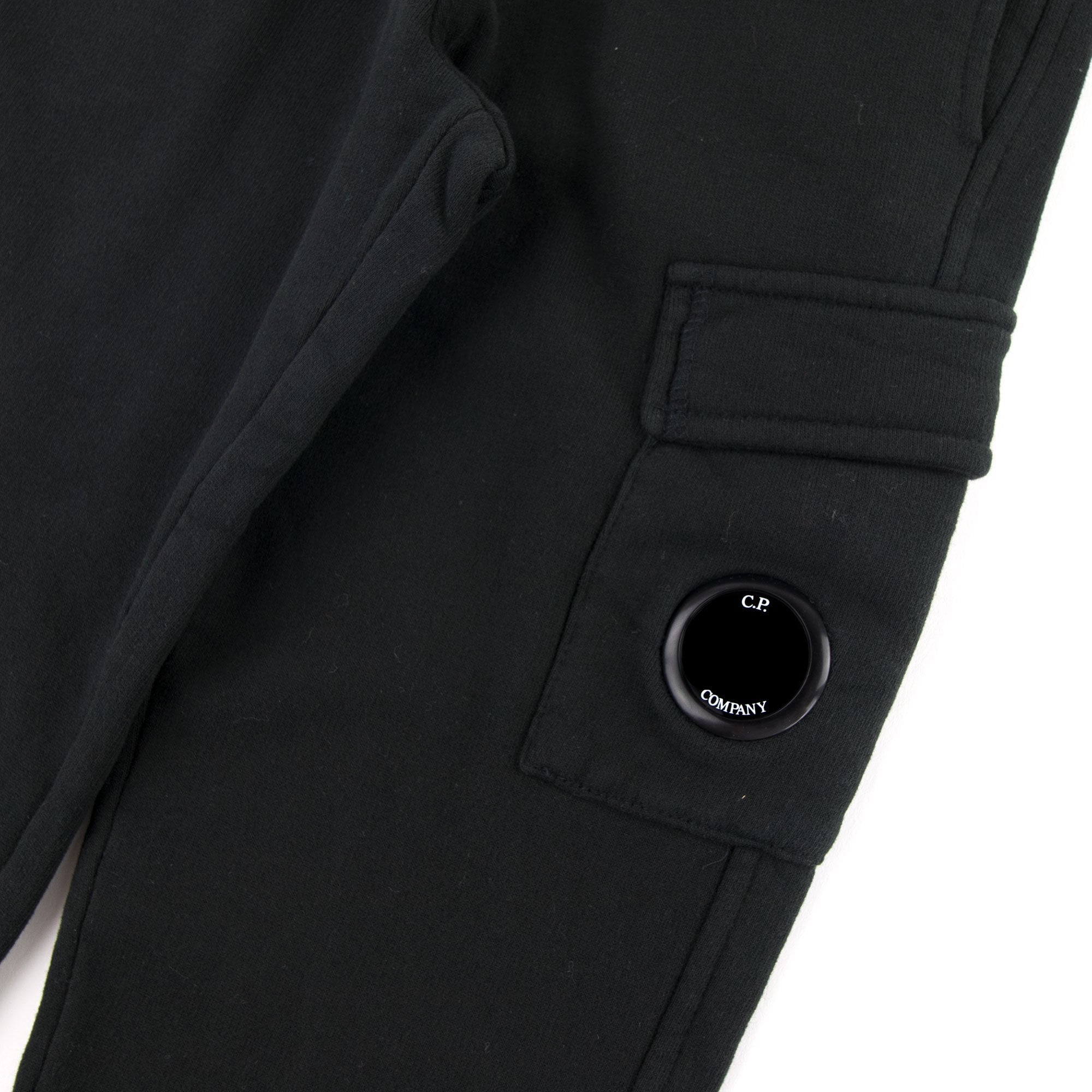 C.P. Company Undersixteen Lens Fleece Sweatpants Black 999