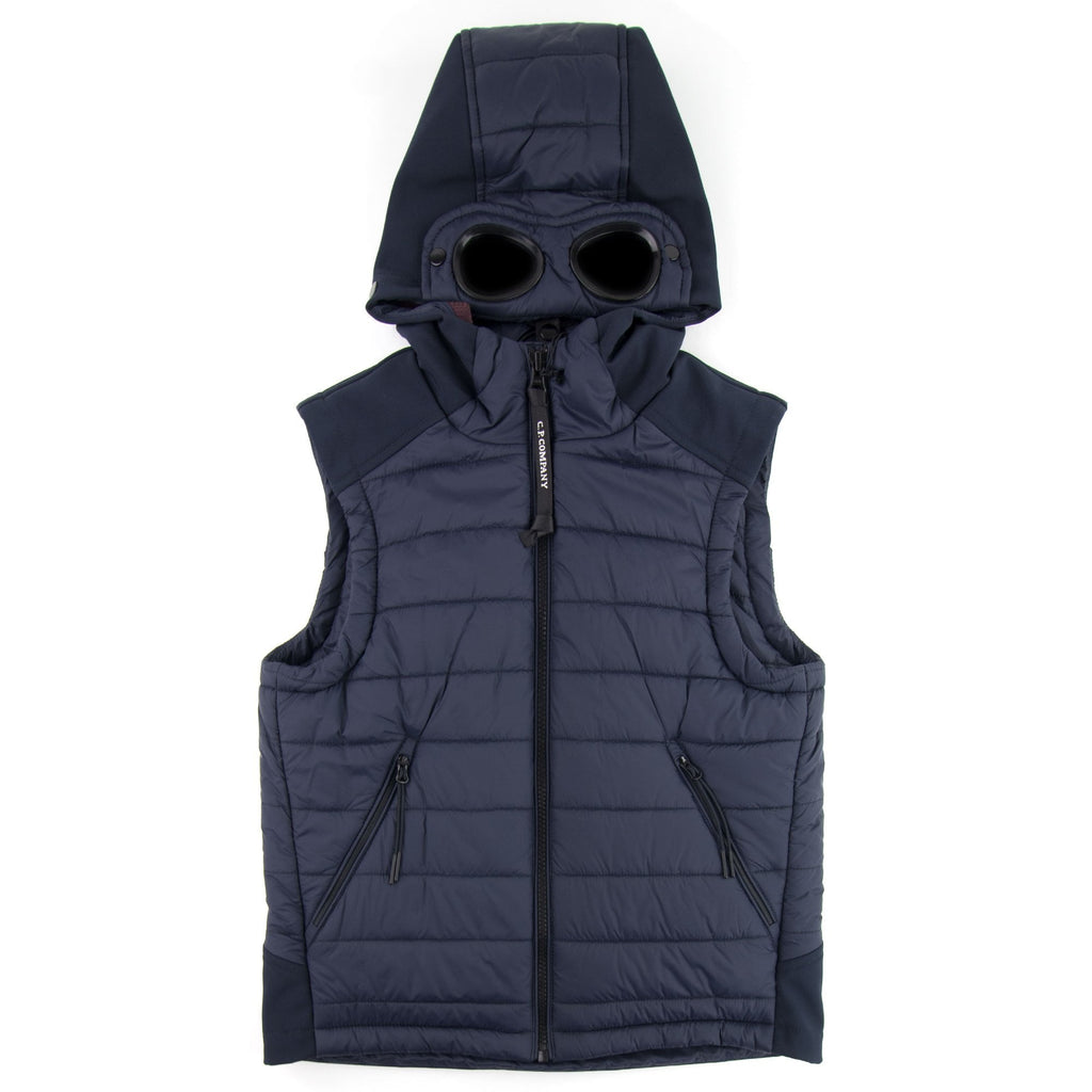 C.P. Company Undersixteen Down Shell Goggle Gilet Navy 888