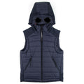 C.P. Company Undersixteen Down Shell Goggle Gilet Navy 888