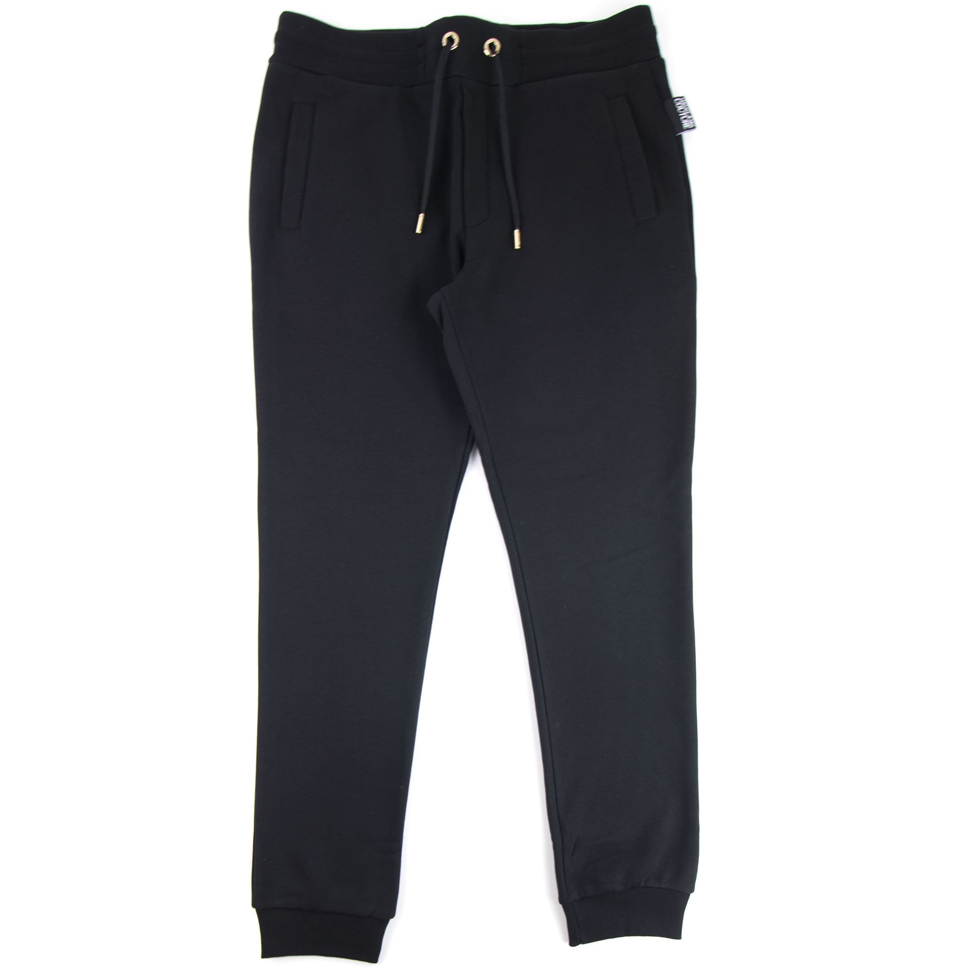 Versace Jeans Couture Flocked Logo Joggers Black