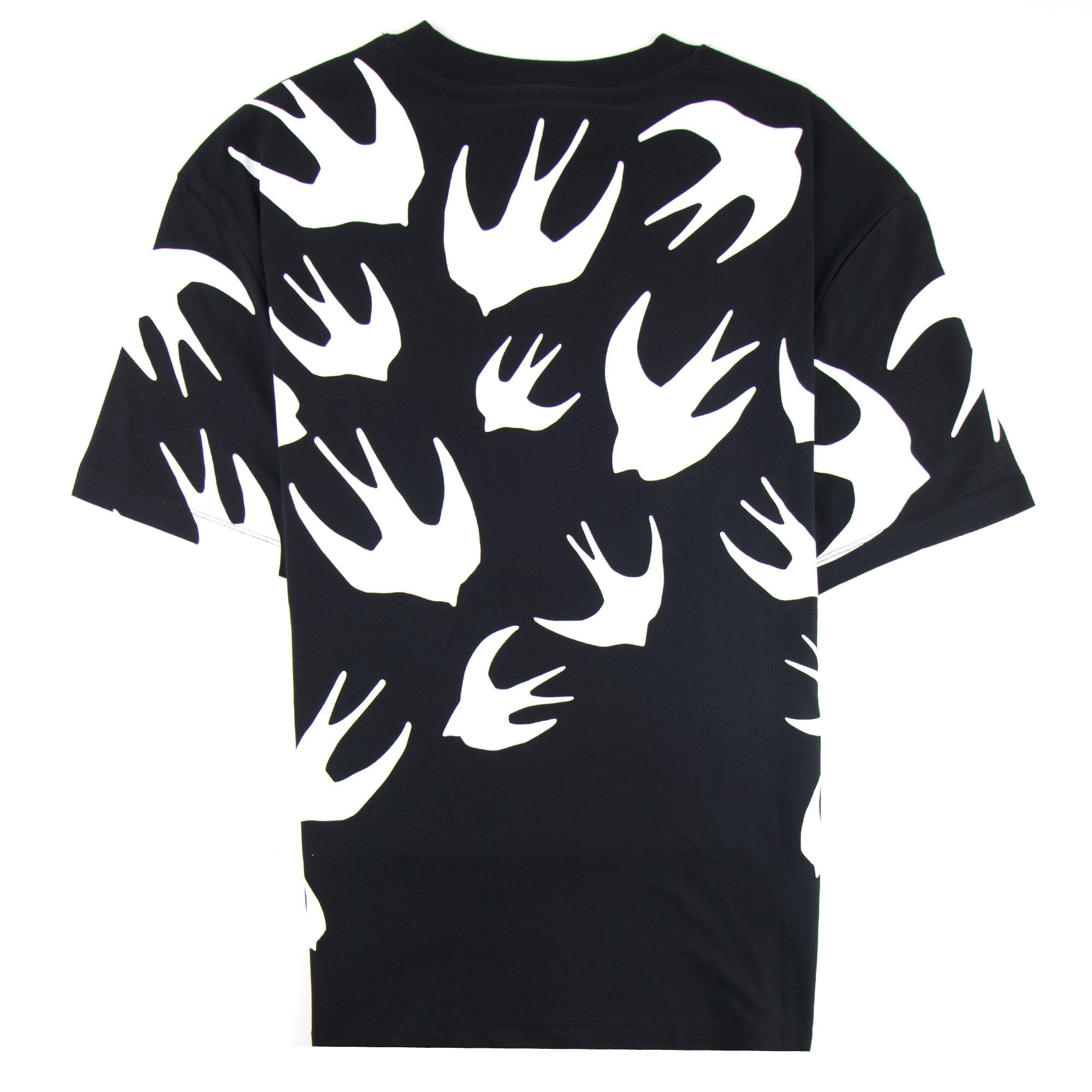 MCQ By Alexander McQueen Signature Swallow T-shirt Black 1000