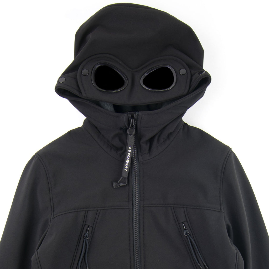 Cp Company Undersixteen Shell Goggle Hood Jacket Black 999