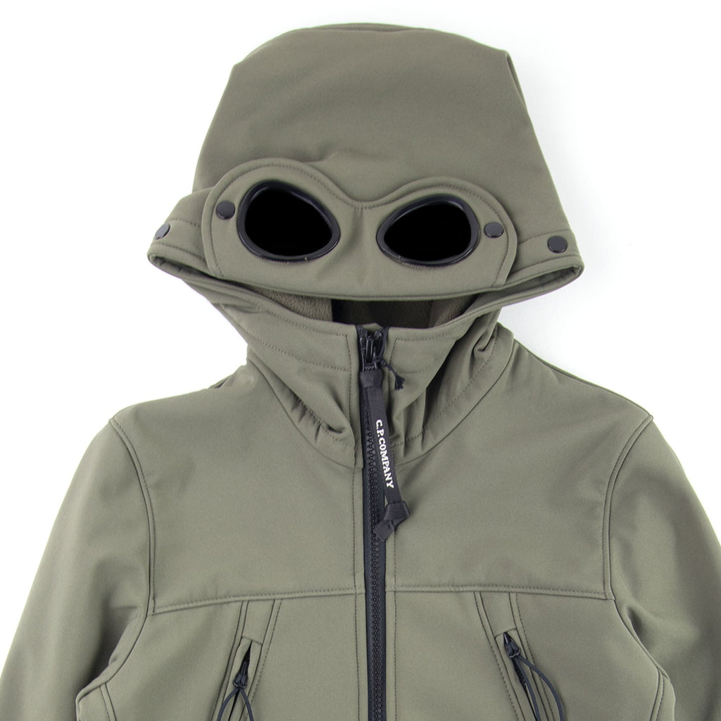 Cp Company Undersixteen Shell Goggle Hood Jacket Dusty Olive 661