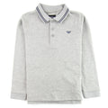 Emporio Armani Jnr L/s Polo Collar Stripe Grey