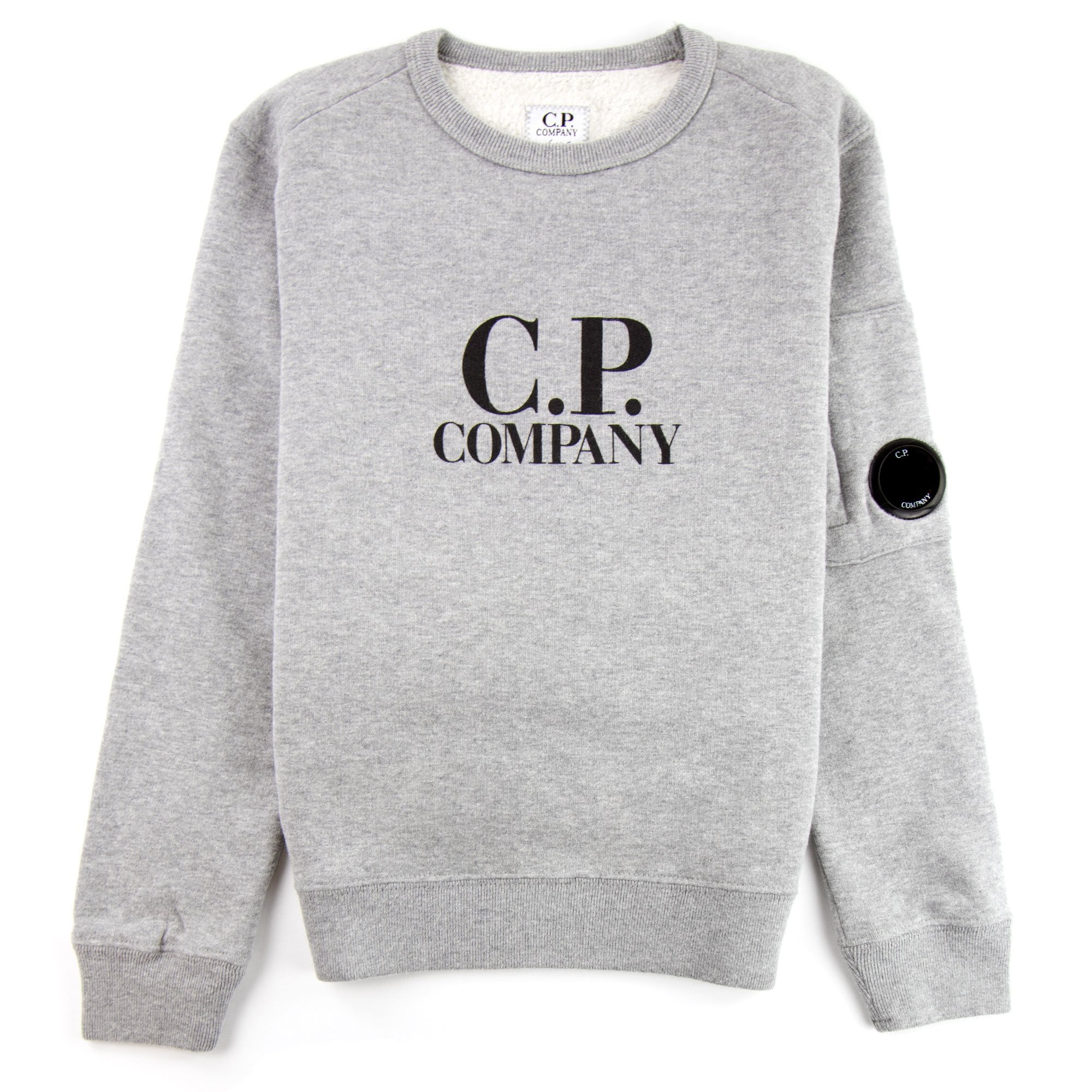CP Company Undersixteen Basic Lens Crewneck Sweatshirt Grey M93