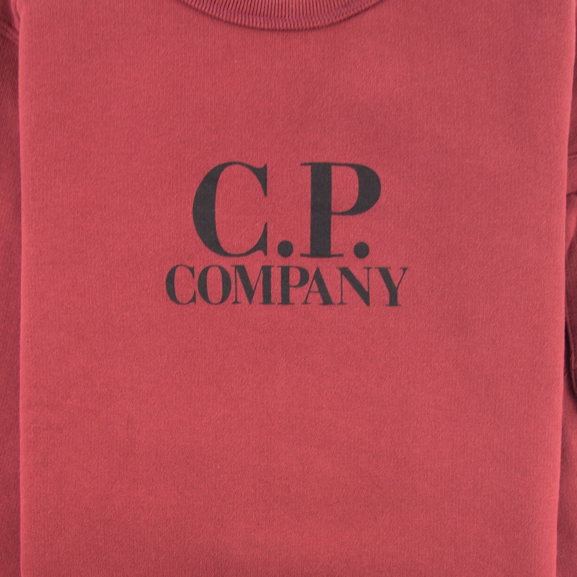Cp Company Undersixteen Logo Lens Basic Fleece Sweatshirt Scooter 576