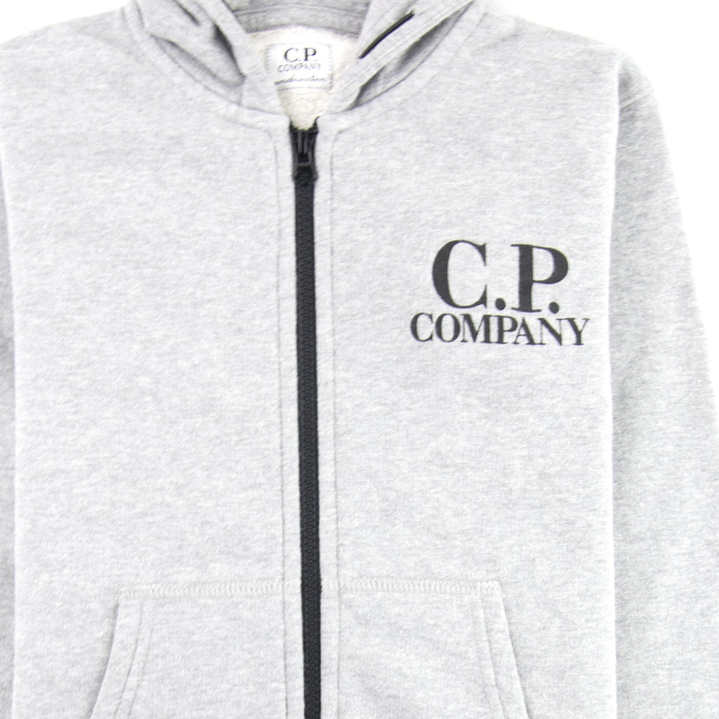 Cp Company Undersixteen Basic Fleece Goggle Hooded Sweatshirt Grey M93