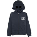 Cp Company Undersixteen Basic Fleece Goggle Hooded Sweatshirt Navy 888