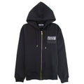 Versace Jeans Couture Logo Zip Up Hoodie Black