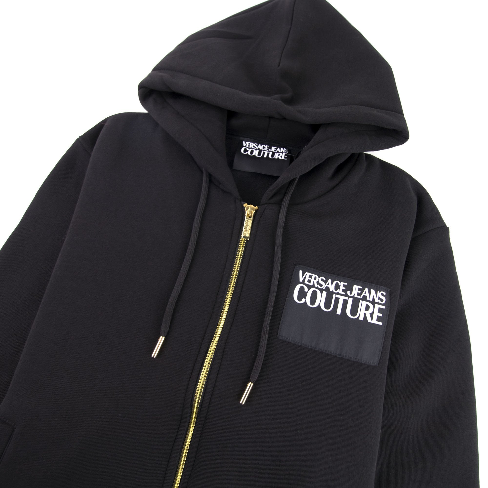 Versace Jeans Couture Logo Zip Up Hoodie Black | ONU – Onu