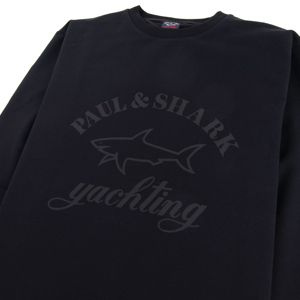 Paul And Shark Tonal Yachting Logo Sweatshirt Black