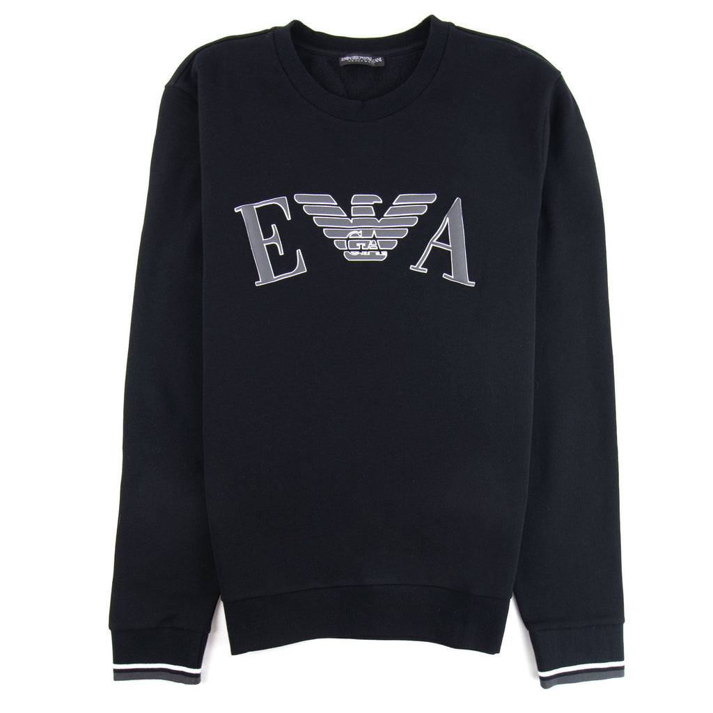 Emporio Armani Logo Print Sweatshirt Black
