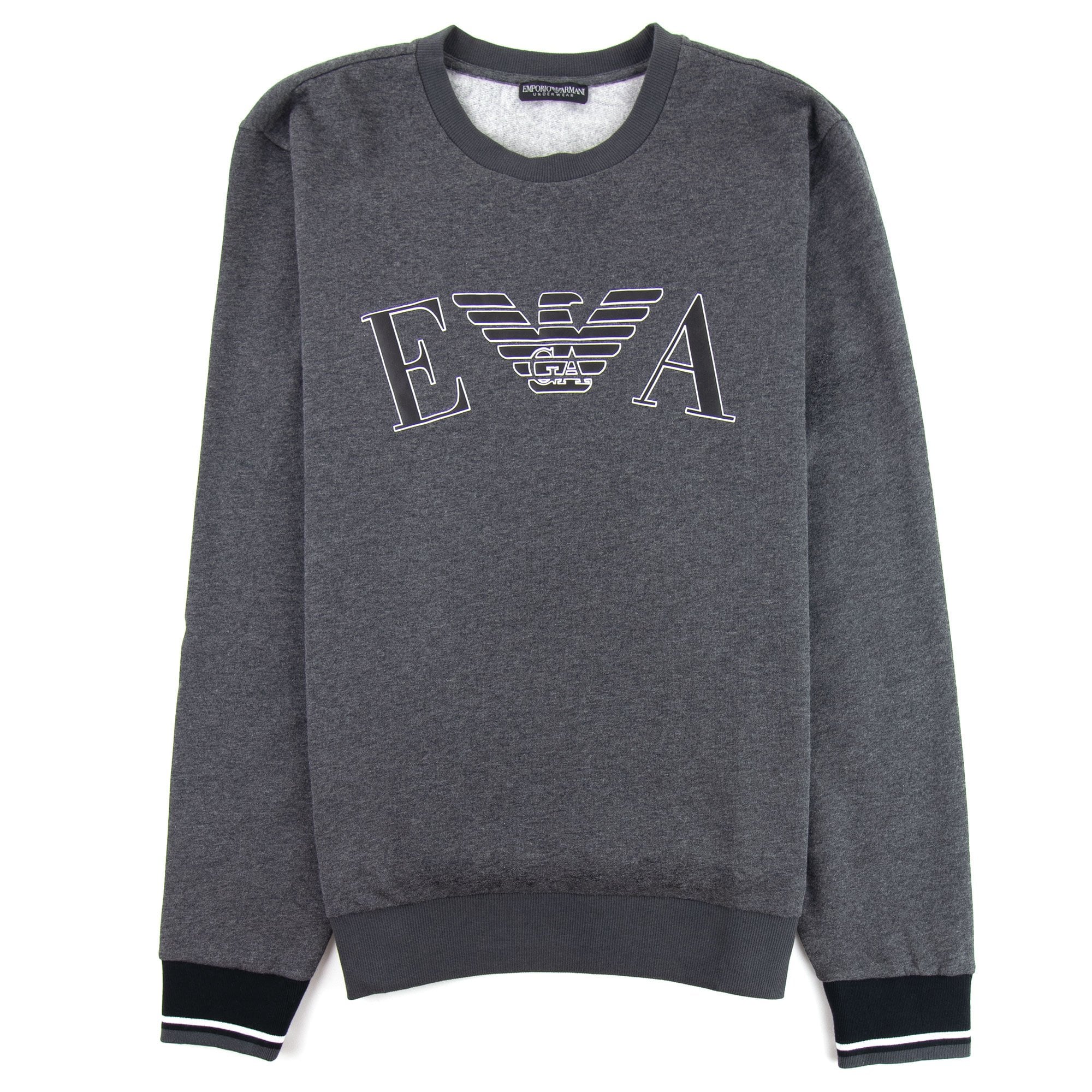 Emporio Armani Logo Print Sweatshirt Grey