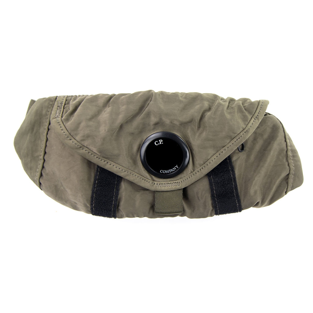 CP Company Garment Dyed Nylon Sateen Small Waist Pack Dusty Olive 661