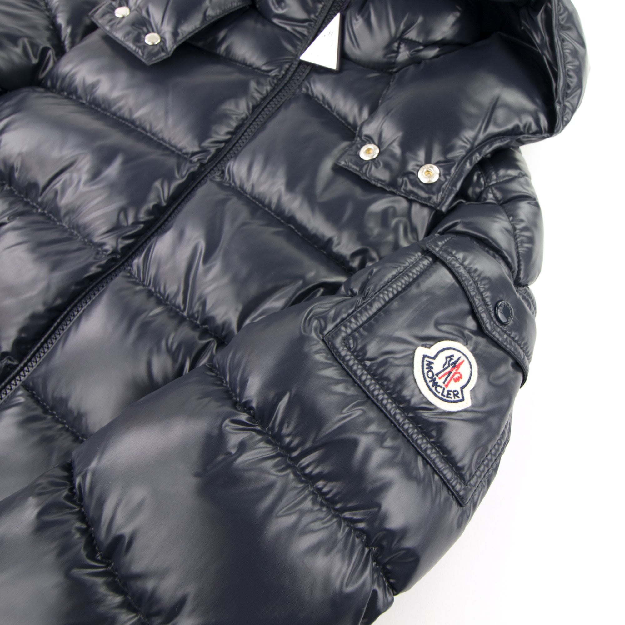 Moncler Junior New Maya Giubbotto Down Jacket Navy 742