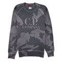 CP Company Lasered Fleece Woodland Camo Sweatshirt Ebony 979