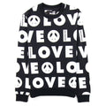 Love Moschino All Over Logo Jumper Black