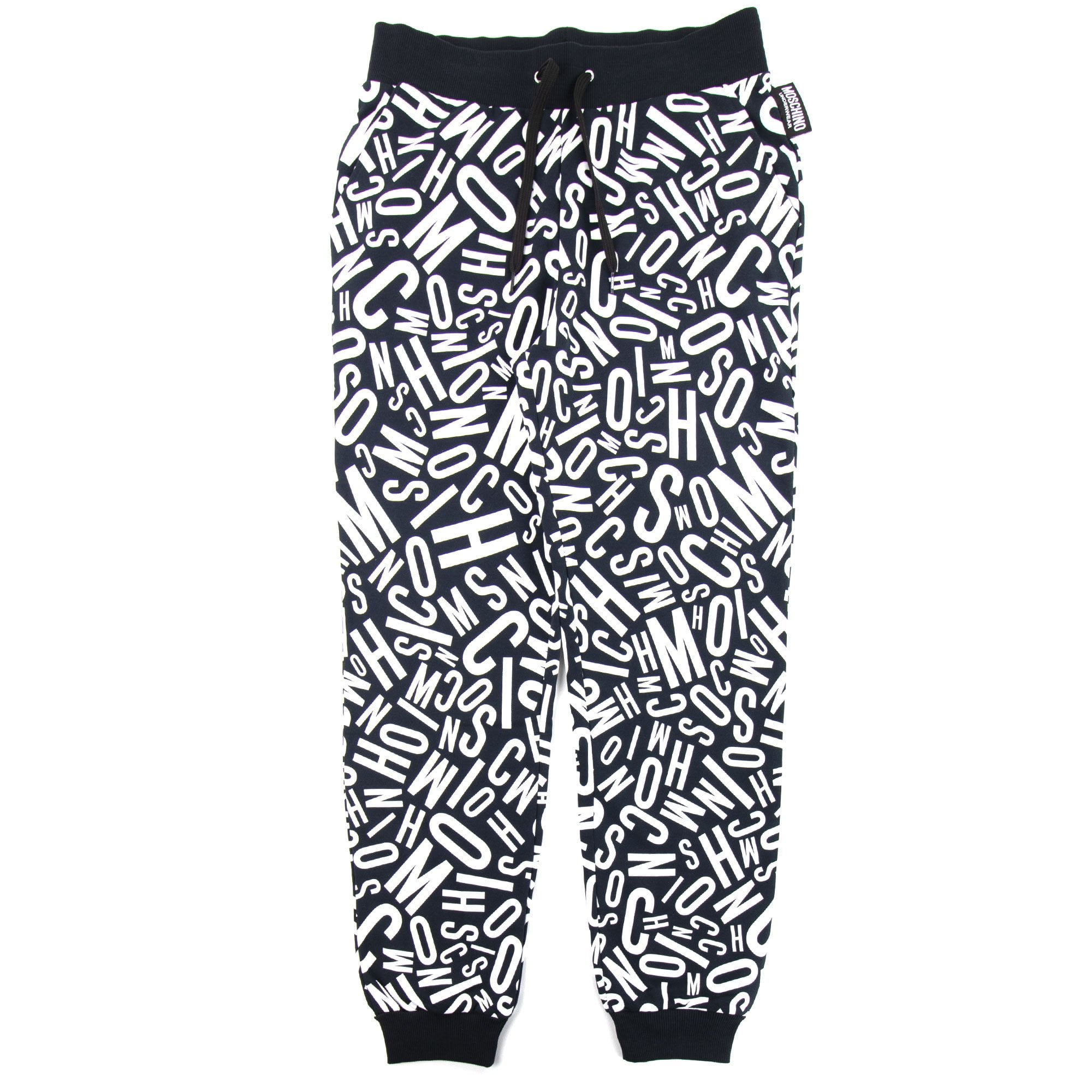 Moschino Underwear All Over Logo Bottoms Black